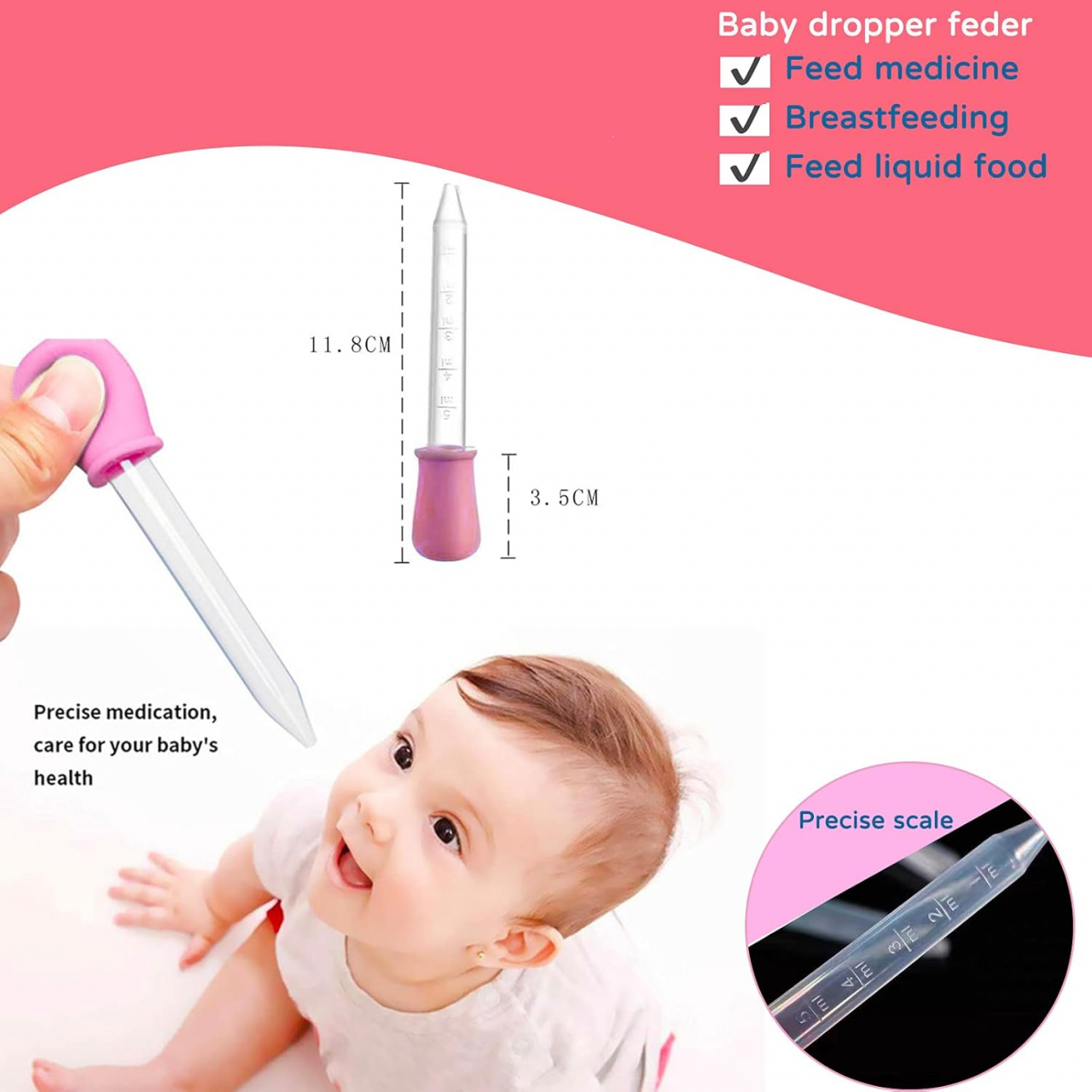 Pipetă Gradată 5 ml – Precizie și Siguranță, PVC + Silicon Fără BPA [8]
