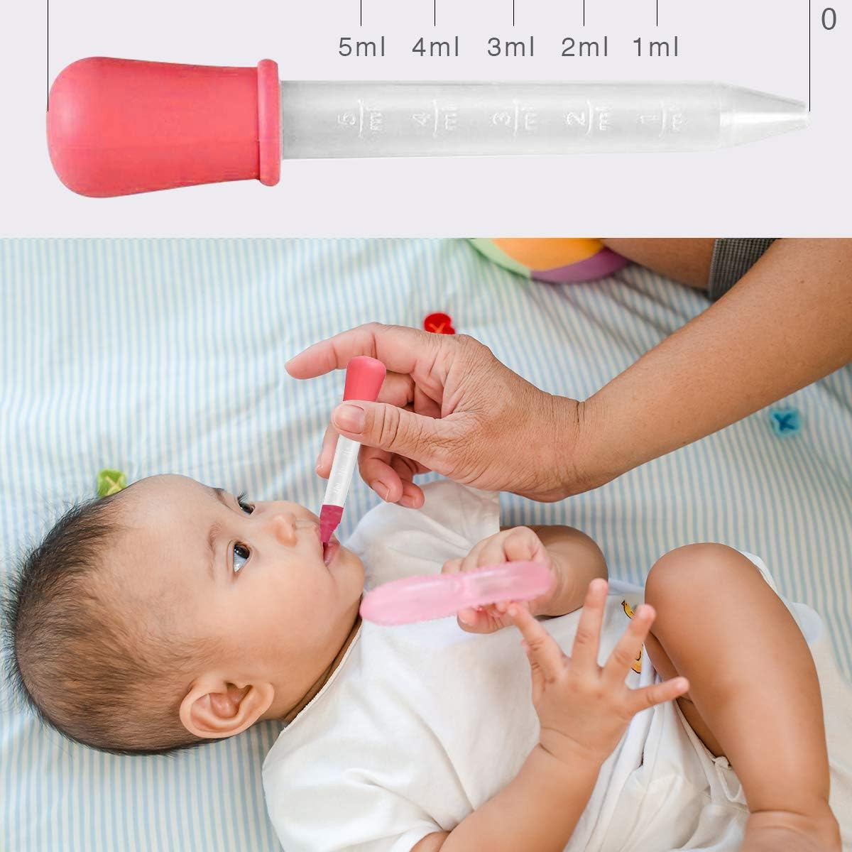 Pipetă Gradată 5 ml – Precizie și Siguranță, PVC + Silicon Fără BPA [15]