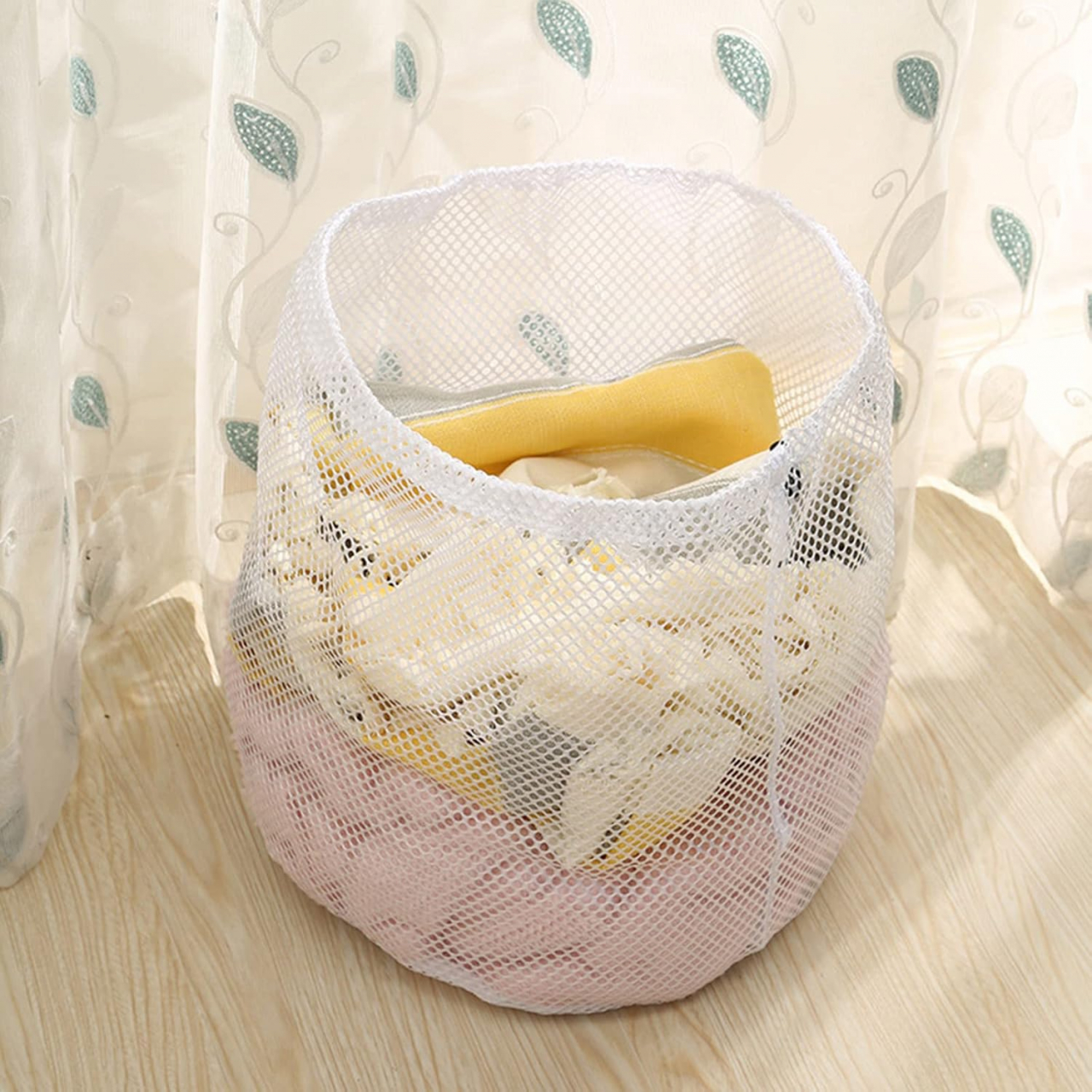 Sac de Spălat Rufe – Protecție Delicată, Material Textil Alb Pur [5]