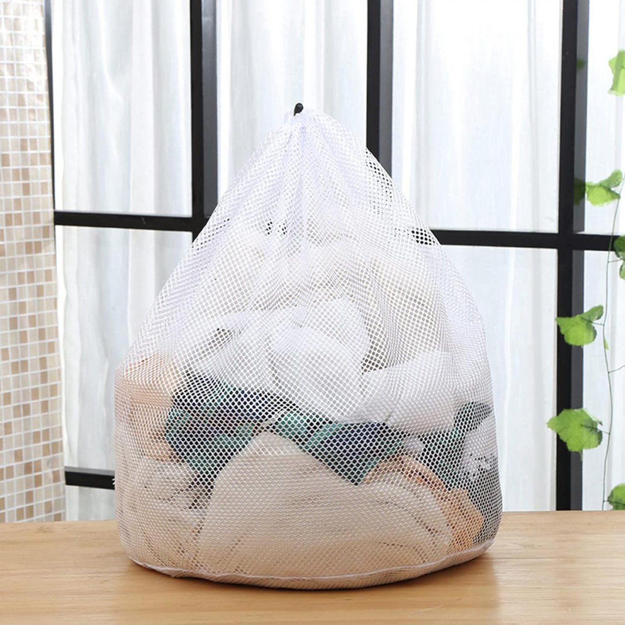 Sac de Spălat Rufe – Protecție Delicată, Material Textil Alb Pur [14]