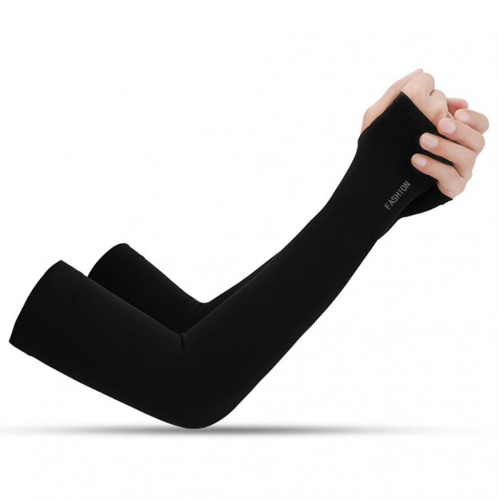 Set 2 mâneci elastice protecție braț și mână – unisex, UV [10]