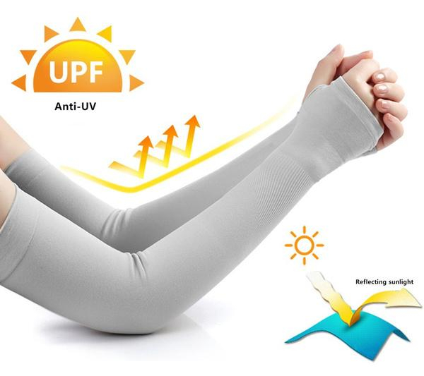 Set 2 mâneci elastice protecție braț și mână – unisex, UV [6]
