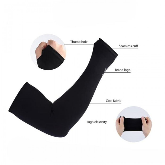 Set 2 mâneci elastice protecție braț și mână – unisex, UV [15]