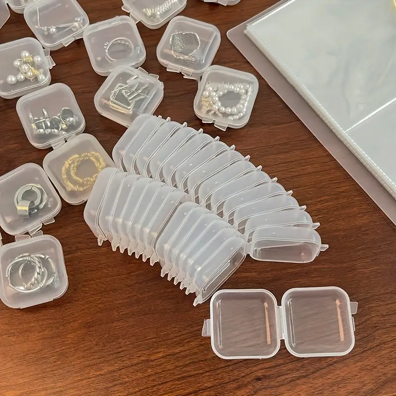Set 20 Cutii Organizatoare Bijuterii – PVC Transparent, Inele, Cercei, Pandantive, Brățări [14]