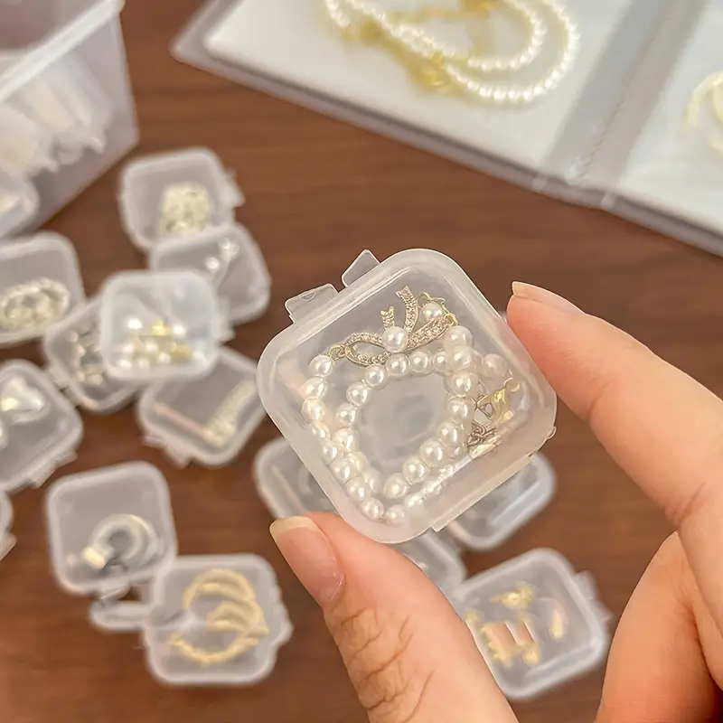 Set 20 Cutii Organizatoare Bijuterii – PVC Transparent, Inele, Cercei, Pandantive, Brățări [9]