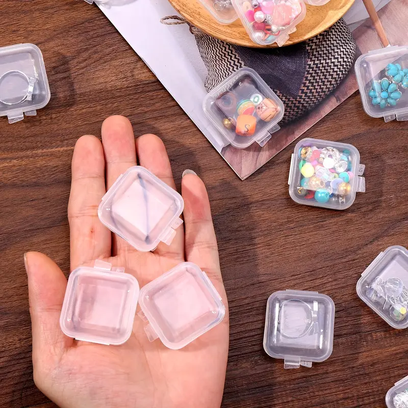 Set 20 Cutii Organizatoare Bijuterii – PVC Transparent, Inele, Cercei, Pandantive, Brățări [10]