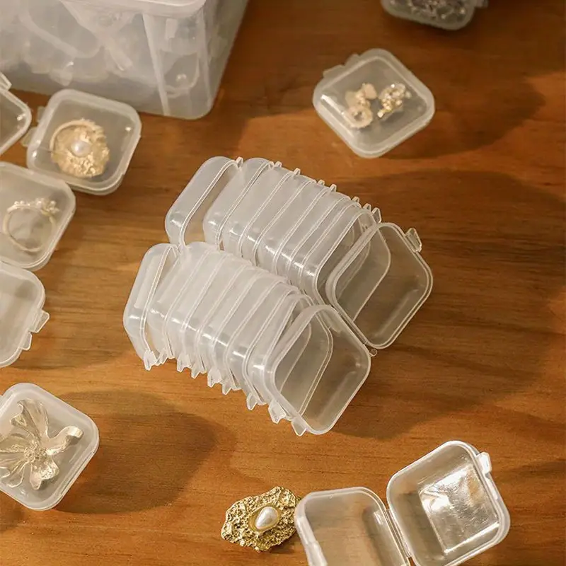 Set 20 Cutii Organizatoare Bijuterii – PVC Transparent, Inele, Cercei, Pandantive, Brățări [2]