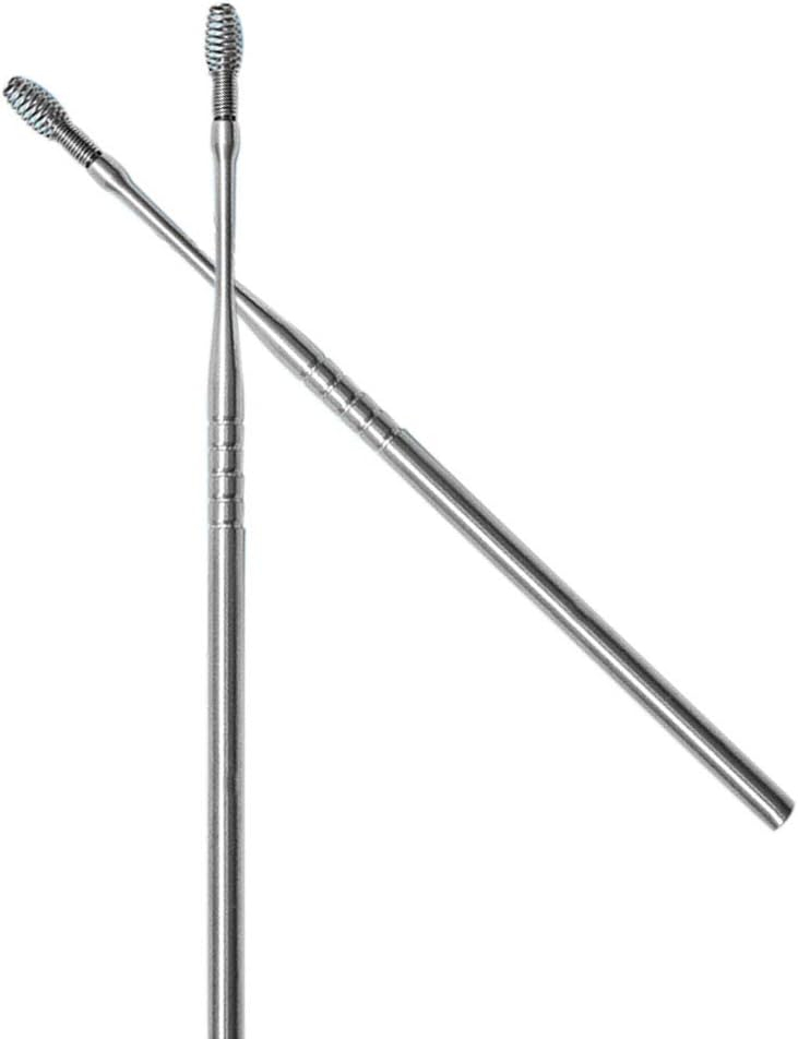 Set 2x Instrumente Metalice Curățare Urechi – Cu Arc Reutilizabil [12]
