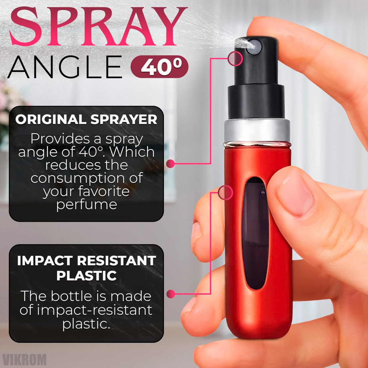 Set 3 x Sticluțe Pulverizatoare pentru Parfum, Reîncărcabile, 5 ml – Perfecte pentru Poșetă și Călătorii [2]