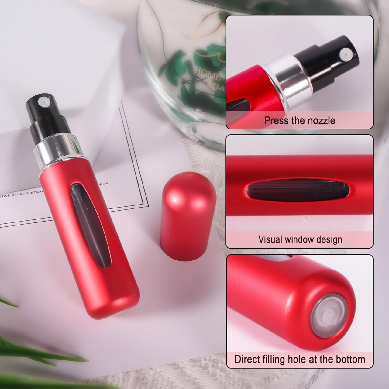 Set 3 x Sticluțe Pulverizatoare pentru Parfum, Reîncărcabile, 5 ml – Perfecte pentru Poșetă și Călătorii [8]