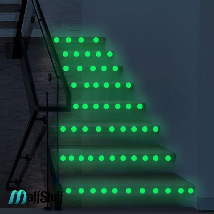 Stickere Decorative de Perete, Set 524 buline si patratele fosforescente, autoadezive [7]