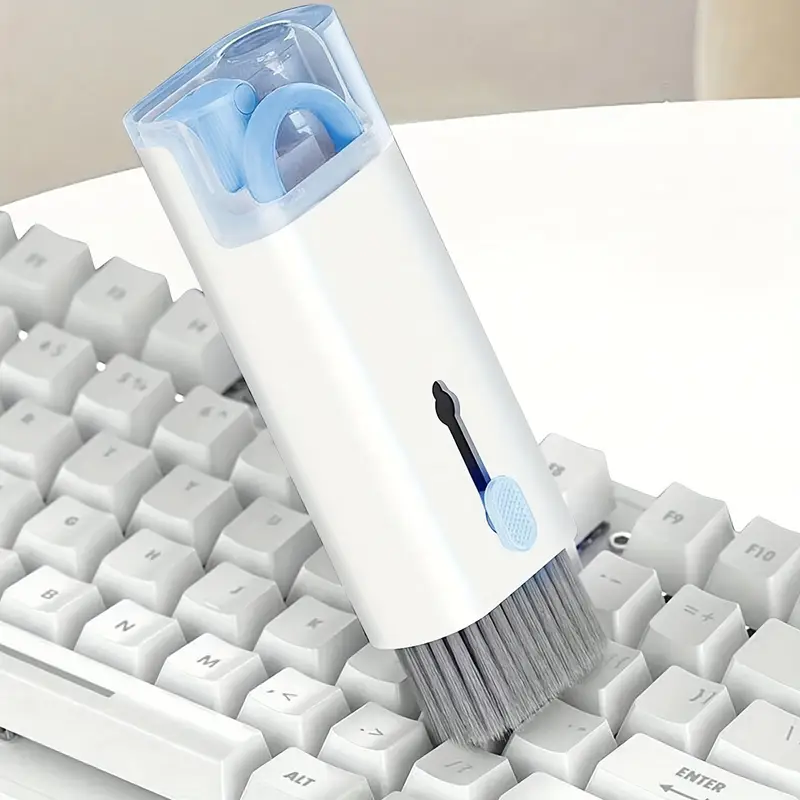 Set Curățare 7 în 1 pentru Laptop, Tastatură și Gadgeturi – Perie Multifuncțională, Duster, Extractor Taste, Spray Reîncărcabil [6]