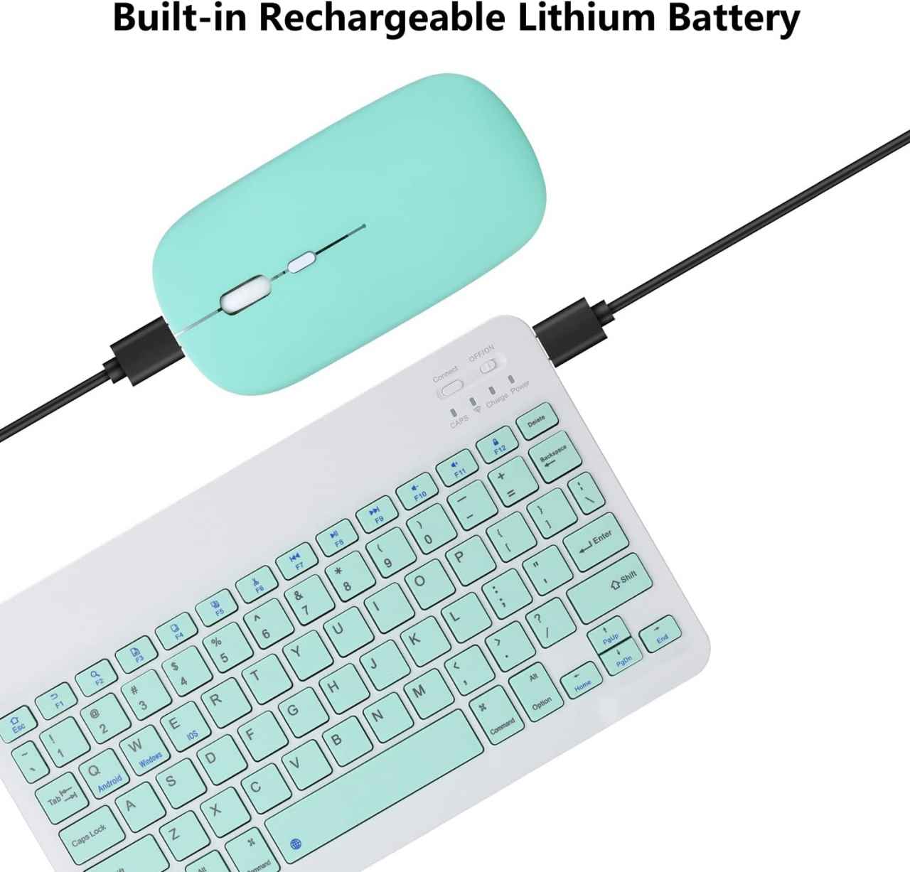 Set Tastatură și Mouse Wireless MaffStuff® – Bluetooth, Silențios, Ultra-Subțire, Compatibil Windows, Mac, Android, iOS [5]