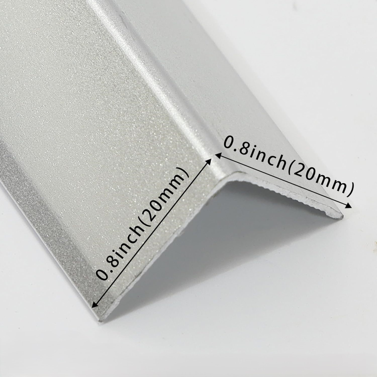 Protector colț perete aluminiu argintiu 20x20mm set 3 bucăți [4]