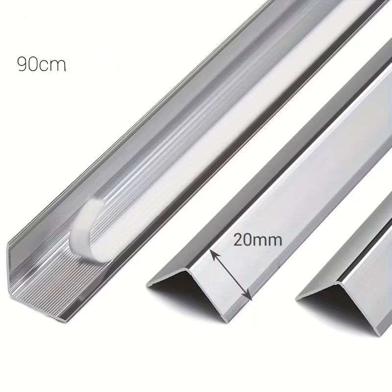 Protector colț perete aluminiu argintiu 20x20mm set 3 bucăți [6]