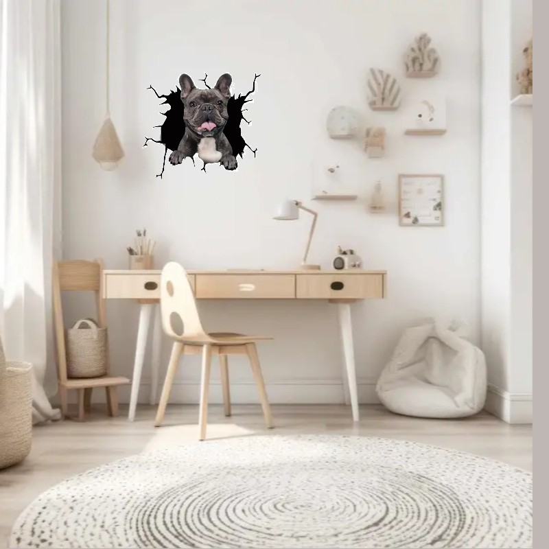 Sticker decorativ perete câine Autocolant perete câine Sticker perete design modern Autocolant perete autoadeziv Decorațiune perete câine Sticker perete animal Autocolant perete 3D câine Sticker perete cameră copii câine Autocolant perete living câine Sticker perete dormitor câine [7]