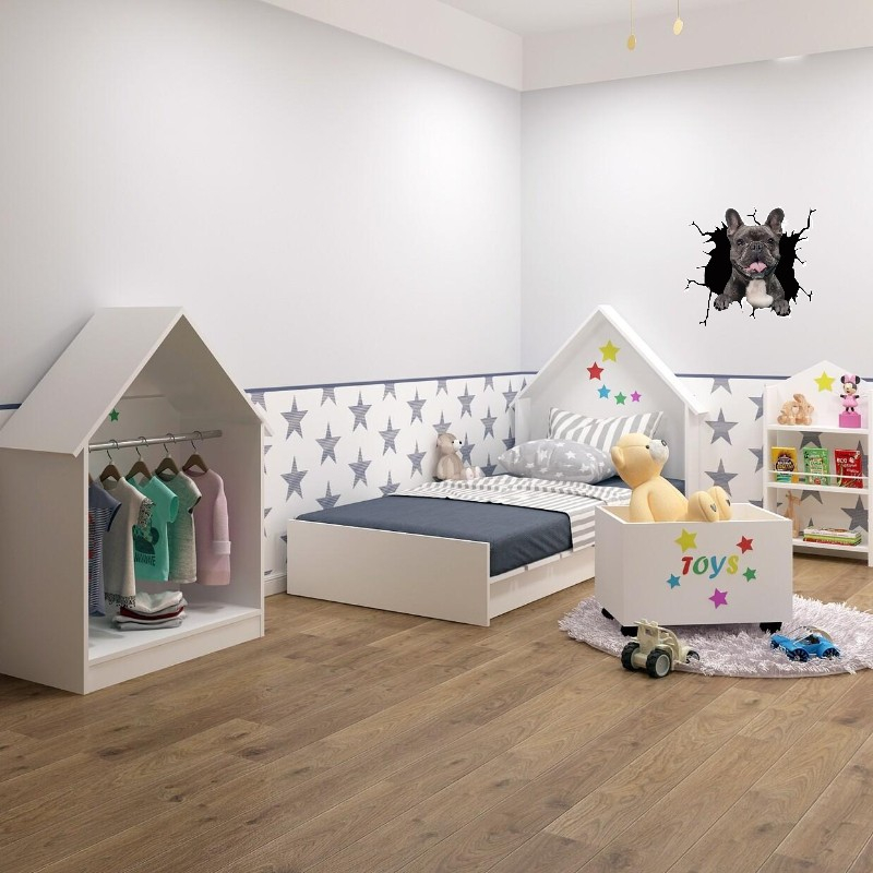 Sticker decorativ perete câine Autocolant perete câine Sticker perete design modern Autocolant perete autoadeziv Decorațiune perete câine Sticker perete animal Autocolant perete 3D câine Sticker perete cameră copii câine Autocolant perete living câine Sticker perete dormitor câine [9]