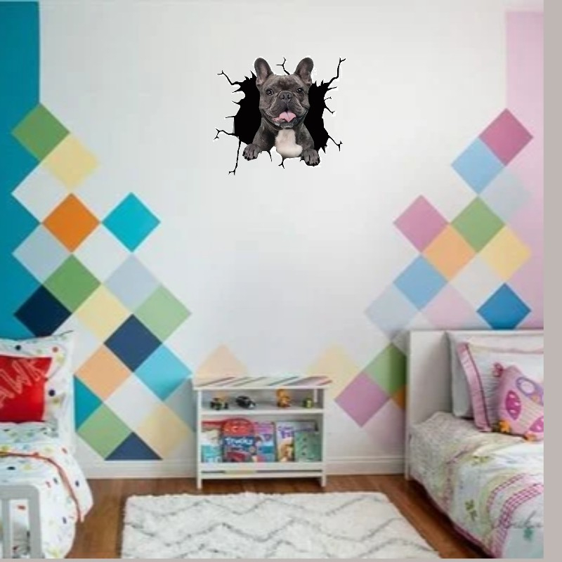 Sticker decorativ perete câine Autocolant perete câine Sticker perete design modern Autocolant perete autoadeziv Decorațiune perete câine Sticker perete animal Autocolant perete 3D câine Sticker perete cameră copii câine Autocolant perete living câine Sticker perete dormitor câine [4]