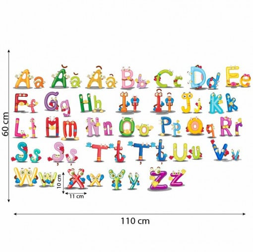 Sticker decorativ cu literele alfabetului [3]