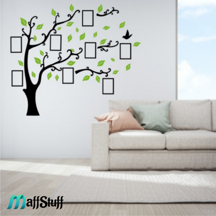 sticker decorativ perete pom cu rame foto [4]