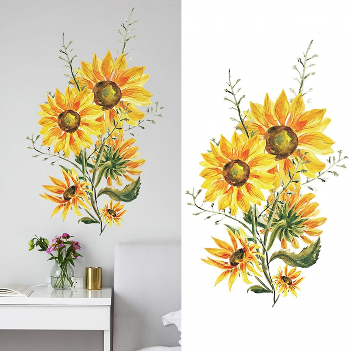 Sticker Decorativ Floarea Soarelui [4]