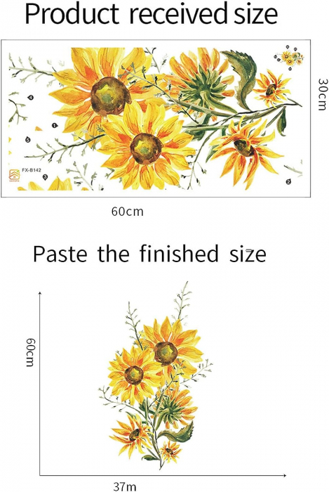 Sticker Decorativ Floarea Soarelui [6]