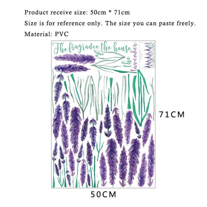 Sticker Decorativ,  Flori de Lavanda [7]