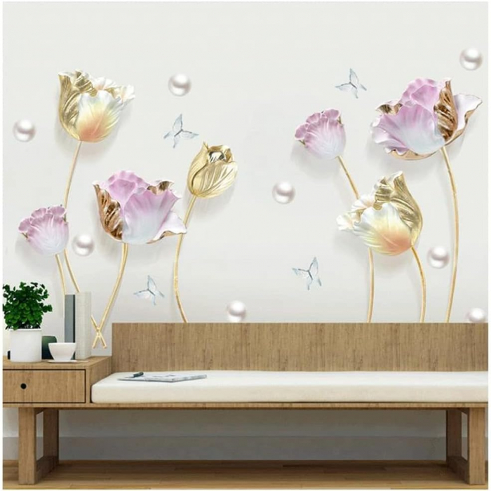 Sticker Decorativ Flori Trandafiri Criogenati [6]