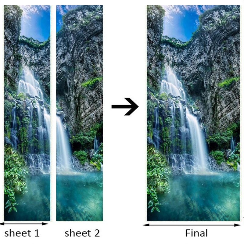 Sticker decorativ ușă 3D Autocolant ușă efect 3D realist Sticker ușă model Cascadă pe Lac de Munte Autocolant adeziv ușă 78x200 cm Sticker ușă design peisaj montan Autocolant decorativ ușă peisaj de munte Sticker ușă interior 3D Autocolant ușă peisaj cu cascadă Sticker ușă autoadeziv 3D Autocolant ușă efect vizual 3D [13]