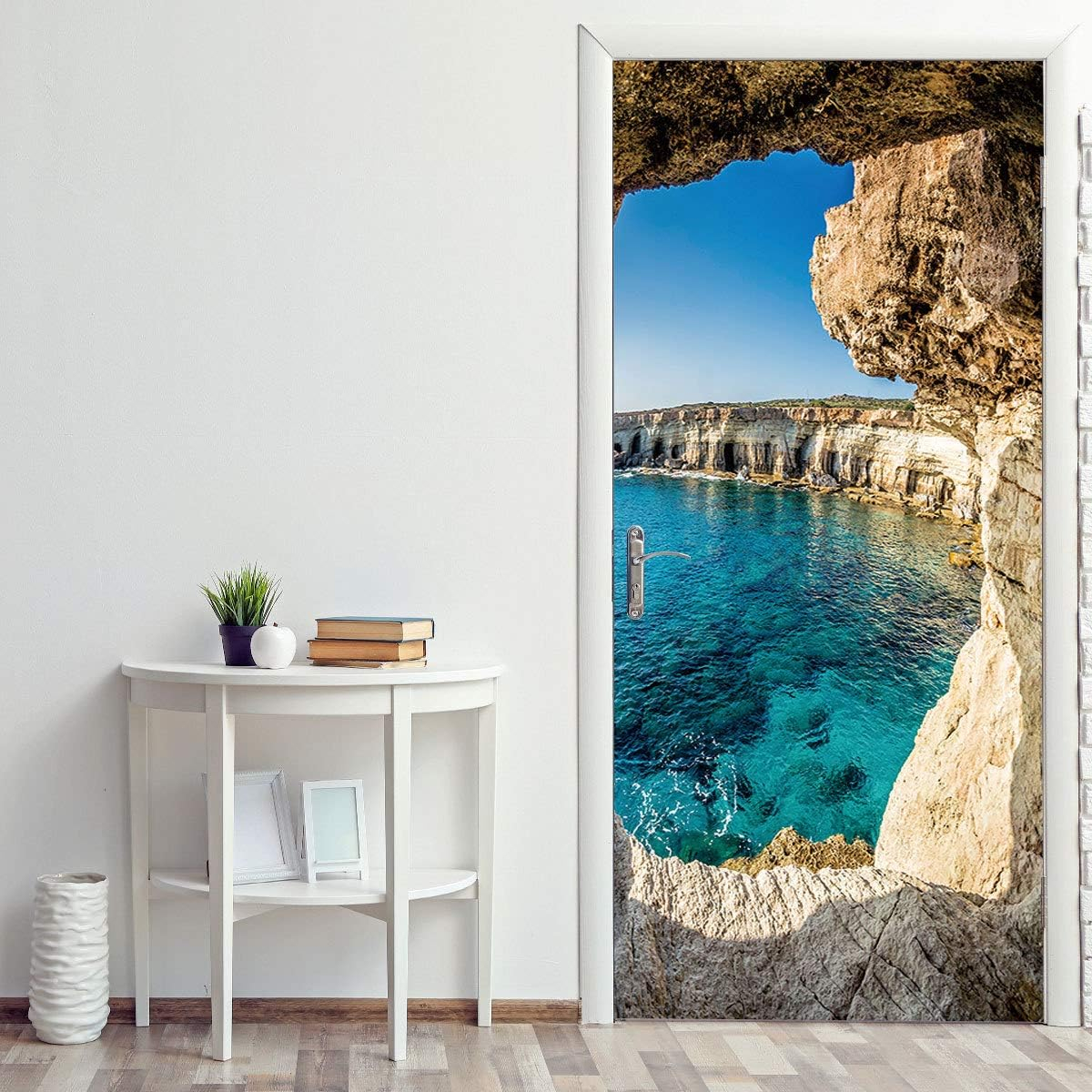 Sticker decorativ ușă 3D Autocolant ușă efect 3D realist Sticker ușă model Laguna Albastră Autocolant adeziv ușă 78x200 cm Sticker ușă design peisaj marin Autocolant decorativ ușă peisaj Sticker ușă interior 3D Autocolant ușă peisaj tropical Sticker ușă autoadeziv 3D Autocolant ușă efect vizual 3D [8]