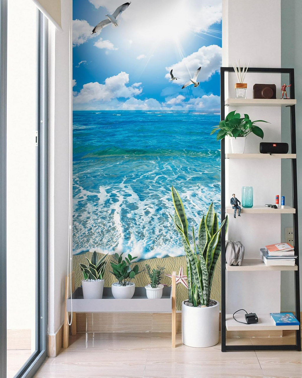 Sticker decorativ ușă 3D Autocolant ușă efect 3D realist Sticker ușă model Malul Mării Autocolant adeziv ușă 78x200 cm Sticker ușă design peisaj marin Autocolant decorativ ușă peisaj maritim Sticker ușă interior 3D Autocolant ușă peisaj litoral Sticker ușă autoadeziv 3D Autocolant ușă efect vizual 3D [12]