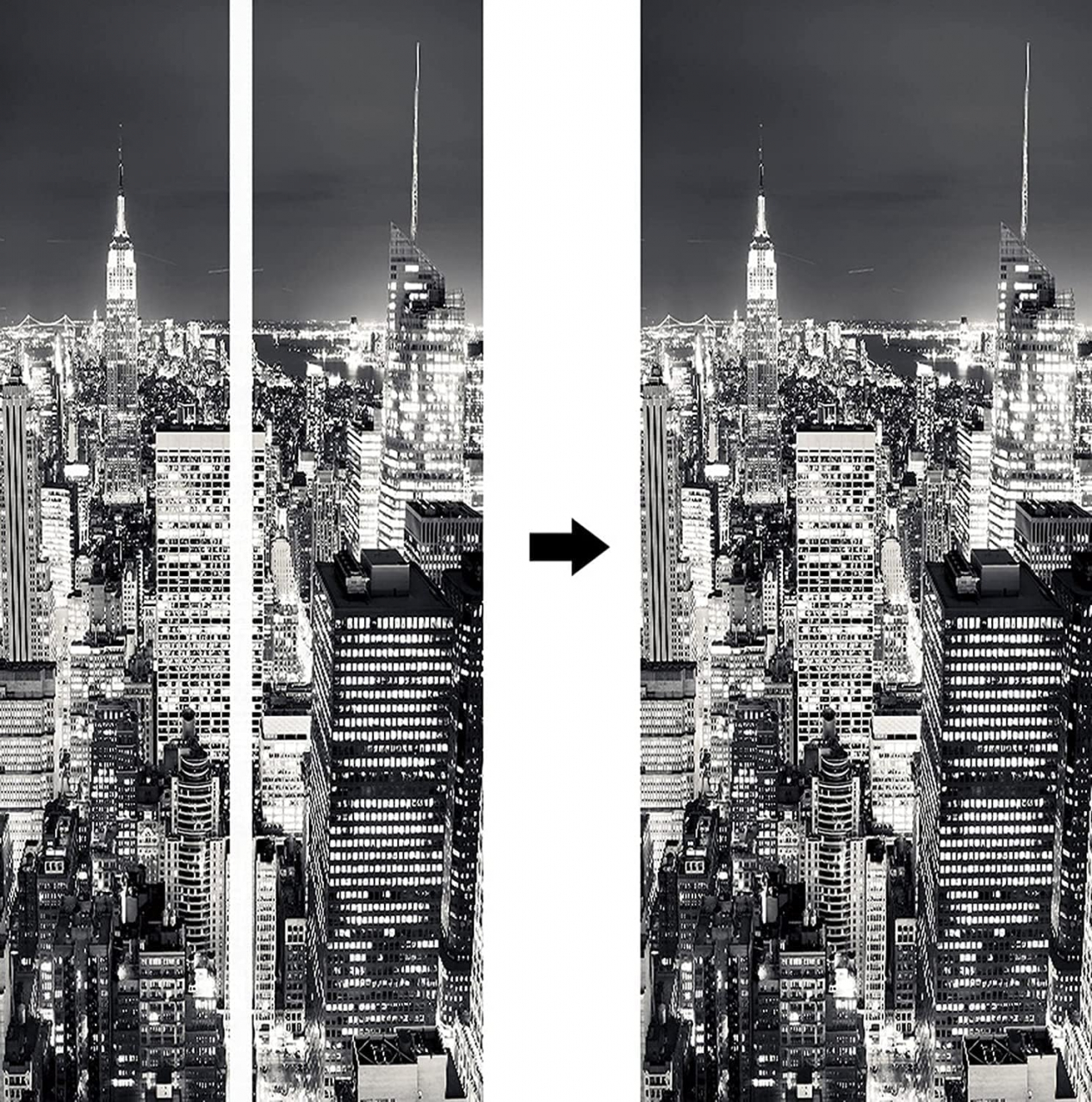 Sticker decorativ ușă 3D Autocolant ușă efect 3D realist Sticker ușă model New York în Noapte Autocolant adeziv ușă 78x200 cm Sticker ușă design urban nocturn Autocolant decorativ ușă peisaj urban Sticker ușă interior 3D Autocolant ușă peisaj New York noaptea Sticker ușă autoadeziv 3D Autocolant ușă efect vizual 3D [9]