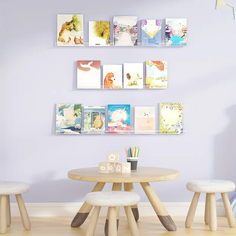 Set 4 Suporturi Poliță PVC – Prindere cu Șuruburi sau Bandă Dubluadezivă Inclusă [12]