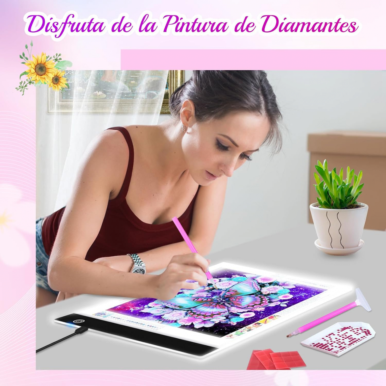 Tabletă Grafică cu LED – Iluminare Reglabilă pentru Desen, Schițe și Proiecte Creative [3]
