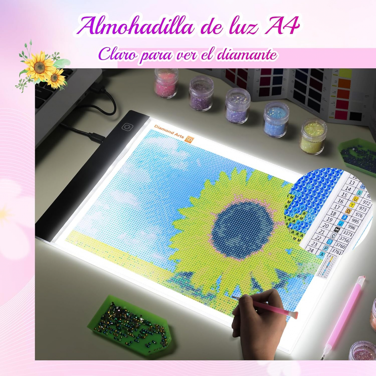 Tabletă Grafică cu LED – Iluminare Reglabilă pentru Desen, Schițe și Proiecte Creative [6]