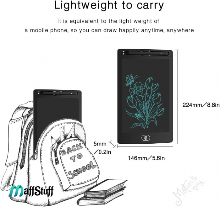Tabletă grafică LCD pentru scris și desen – cu stylus [8]