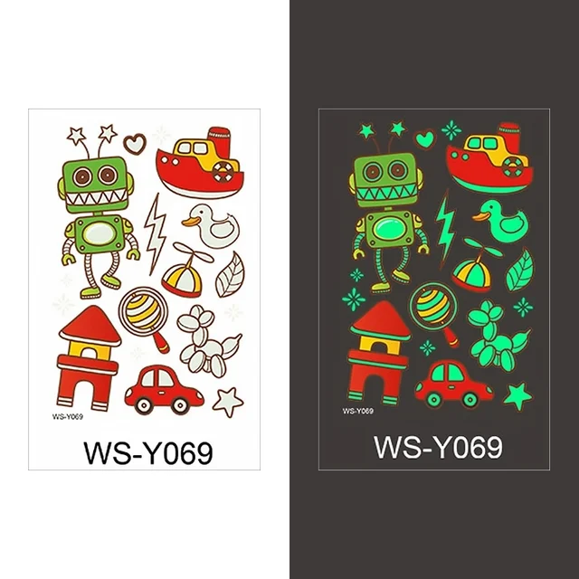Tatuaje Fosforescente Autocolante – Stickere Temporare Glow, Ușor de Aplicat & Rezistente [4]