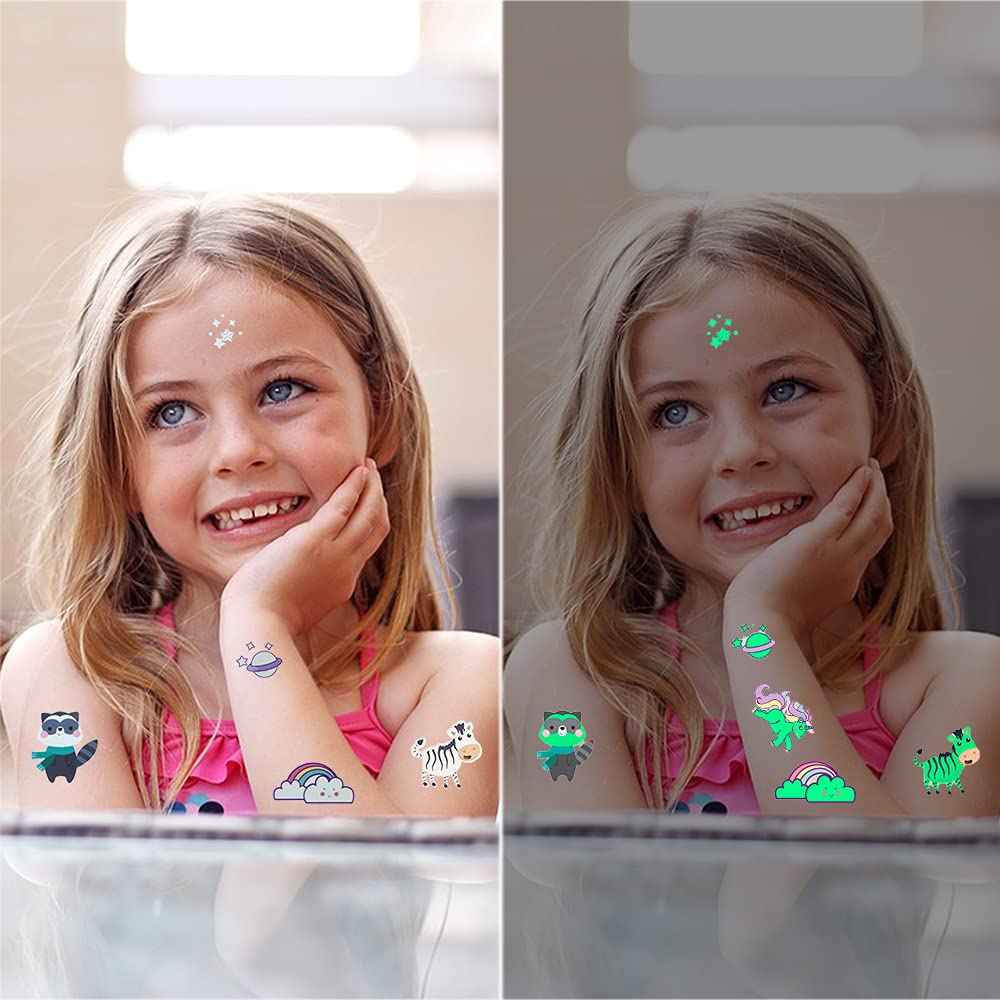 Tatuaje Fosforescente Autocolante – Stickere Temporare Glow, Ușor de Aplicat & Rezistente [20]