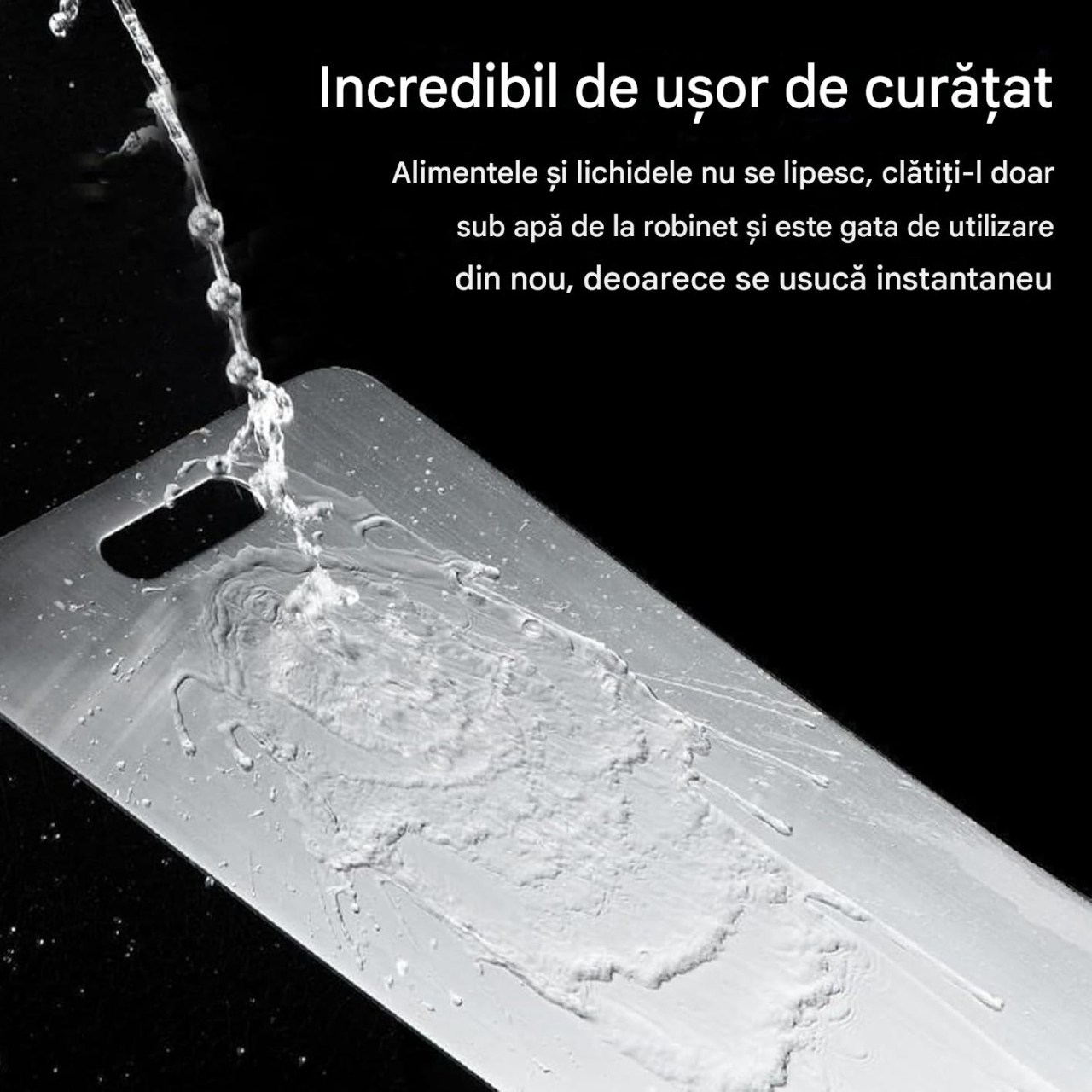 tocator bucatarie inox 304 antimicrobian argintiu MaffStuff [3]