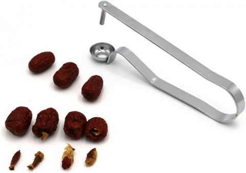 Aparat pentru Scos Sâmburi Cireșe, Vișine și Măsline din Inox, Ergonomic, 16 cm – Ușor și Eficient [7]