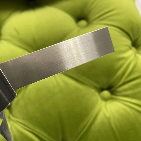 Bandă decorativă adezivă inox argintiu periat brushed silver [9]