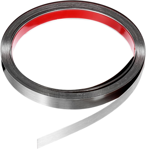 Toate produsele - Bandă decorativă adezivă inox argintiu periat brushed silver