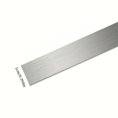 Bandă decorativă adezivă inox argintiu periat brushed silver [1]