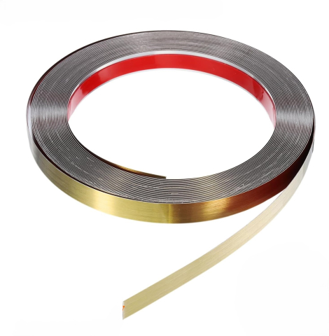 Toate produsele - Bandă decorativă adezivă inox auriu mat periat