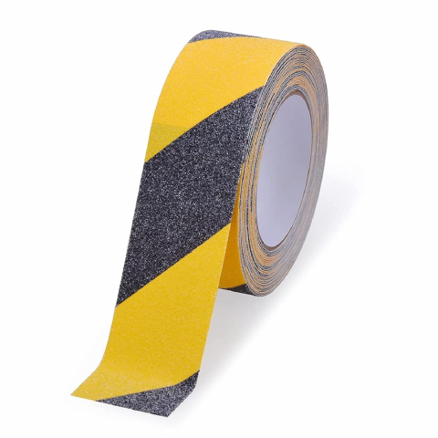 banda antialunecare bandă adezivă antiderapantă bandă abrazivă granulație grosieră bandă de siguranță protecție alunecare antiderapant gresie bandă pentru beton bandă pentru parchet bandă pentru metal bandă negru cu galben accesorii siguranță podea adeziv pentru alunecare antialunecare scări bandă rezistentă uz intens [25]