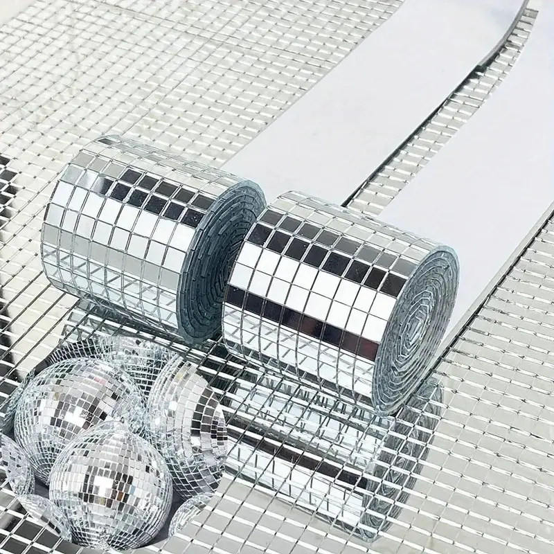 banda oglinda tip mozaic Banda adeziva oglinda  banda adeziva decorativa  benzi oglinzi banda adeziva tip oglinda Banda adeziva oglinda argintiu Banda decorativa argintie Banda adeziva decorativa cu oglinzi decorative [3]