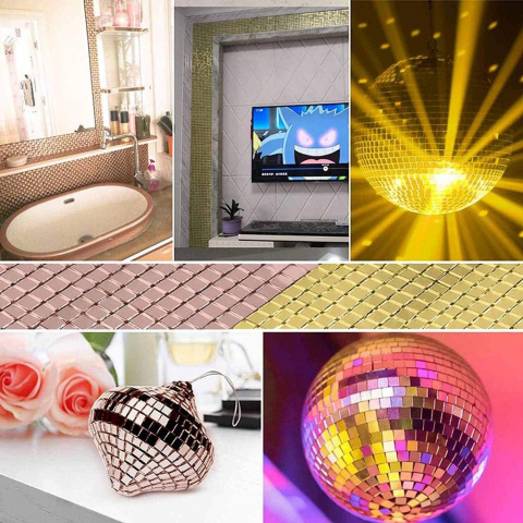 banda oglinda tip mozaic Banda adeziva oglinda  banda adeziva decorativa  benzi oglinzi banda adeziva tip oglinda Banda adeziva oglinda roz Banda decorativa roz Banda adeziva decorativa cu oglinzi decorative [7]