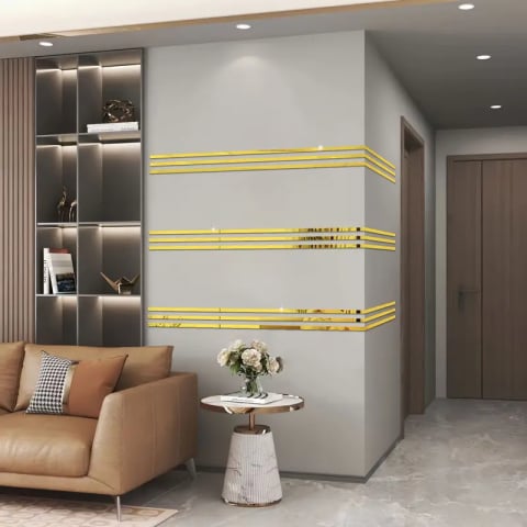 Bandă Decorativă Autoadezivă din Oțel Inoxidabil Nichelat - 500 cm lungime - Finisaj Premium, Autoadeziv Puternic [13]