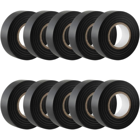 Decorațiuni - Bricolaj DIY - banda izolatoare cabluri electrice negru 13.7 m 16 mm MaffStuff