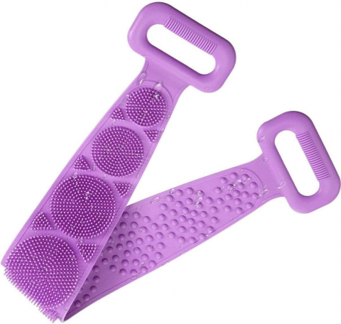 Burete de Baie Exfoliant din Silicon – Curățare Eficientă & Piele Catifelată, Ideal pentru Igiena Zilnică [12]